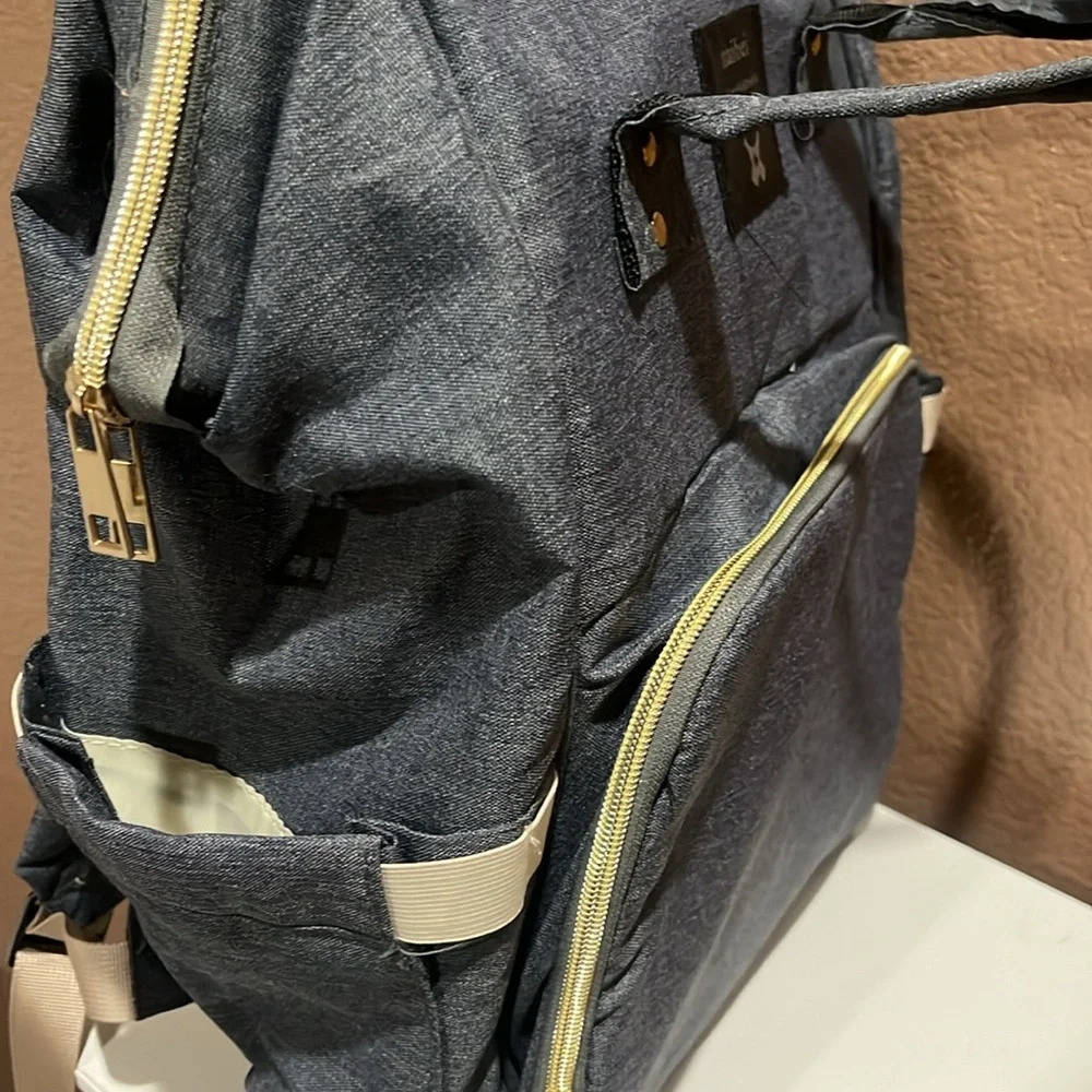 NEW Grey Mommy Diaper Backpack